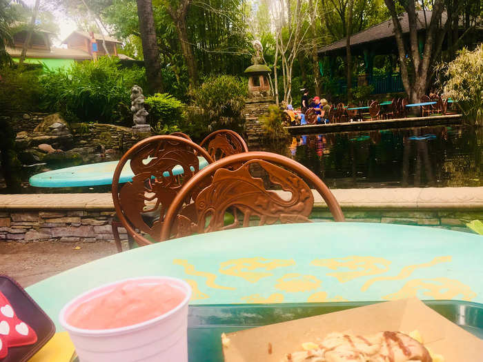 Enjoy a secluded meal at Flame Tree Barbecue.