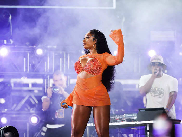 Megan rocked another transparent look at the 2021 Rolling Loud festival.