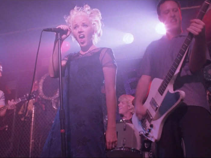 The band that Kat and Mandella go to see at Club Skunk is actually Letters to Cleo.