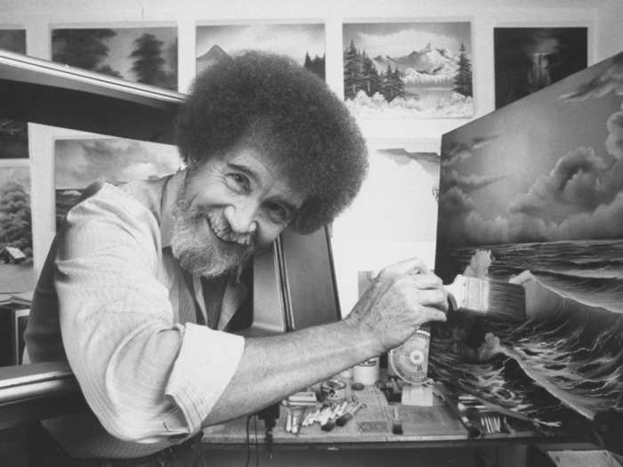 Bob Ross starred in the popular PBS instructional show "The Joy of Painting" from 1983 to 1994.