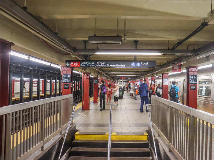 Once at Penn Station, I connected to the A subway train for the five-stop journey to Fulton Street station, just two blocks from the Insider office.