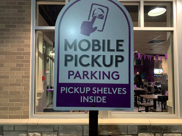 Customers can go inside and pickup orders off a shelf, similar to the model at Chipotle and other fast casual chains.