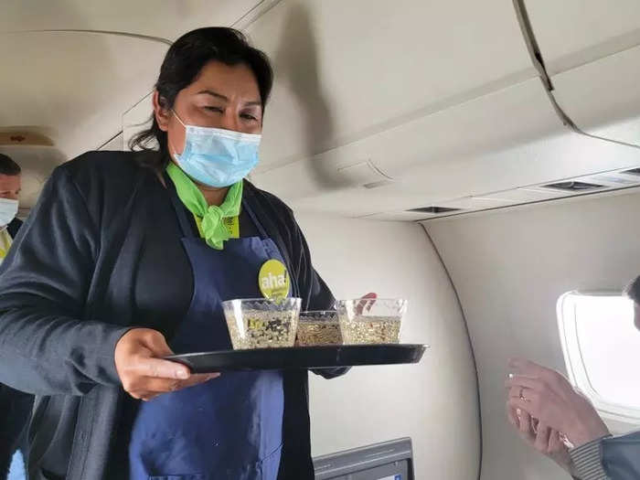 For the inflight service, the aircraft will have a buy onboard option for snacks and beverages, with alcoholic drinks coming soon once the carrier obtains its liquor license.