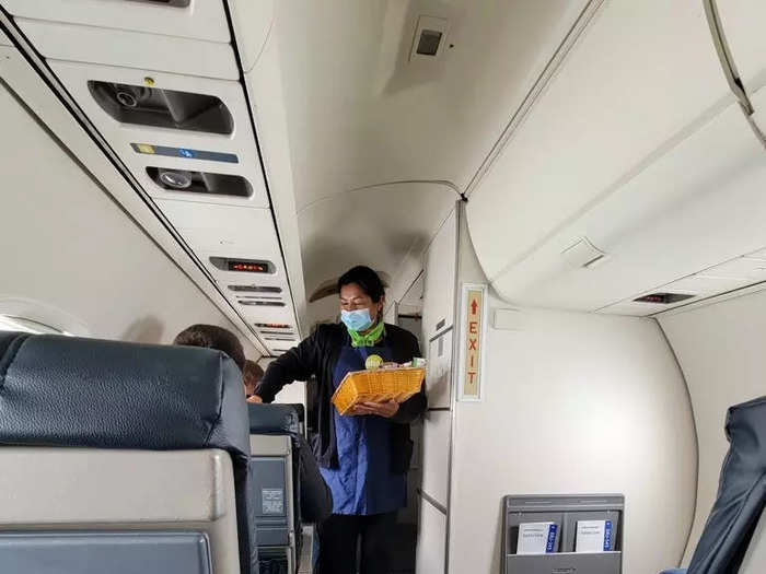 For travelers wanting to bring a carry-on, the only free option is a bag that fits under the passenger seat. The overhead bins on the regional jet are quite small and cannot fit most carry-on bags, so customers will have to gate-check larger luggage at a fee.