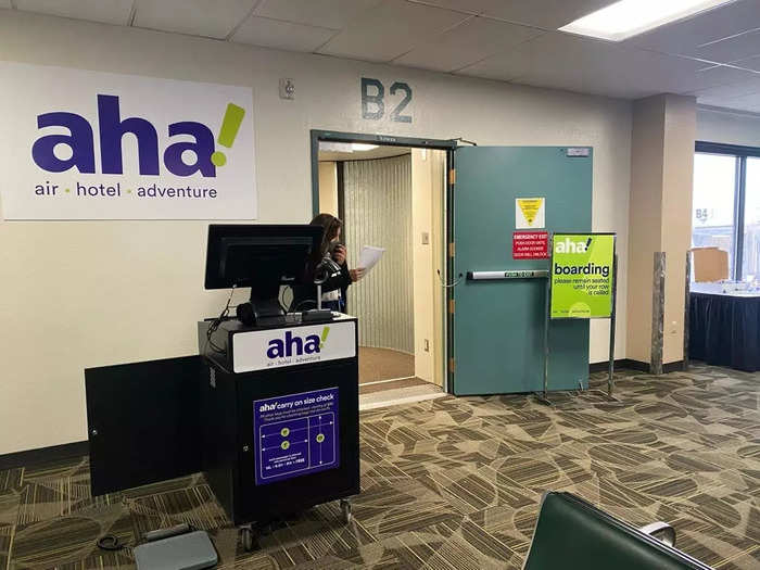 Unlike other low-cost airlines, Aha! does not offer bundle deals that include a reserved seat, luggage, and priority boarding. Instead, everything on top of the basic fare and personal item is a-la-carte, with seats and priority boarding starting at $10 and checked bags starting at $30.