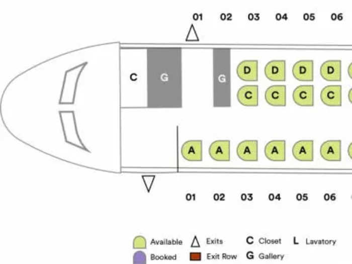 The airline uses small 50-seater Embraer 145 aircraft in a 2x1 configuration, meaning no passenger will be stuck in the dreaded middle seat.