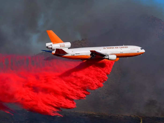 10 Tanker has seen an increase in business due to the raging 2021 fire season. Gould told Insider that the company has been flying more and more year after year, and busyness is tracked by the number of flight hours operated and the number of days the aircraft are used.