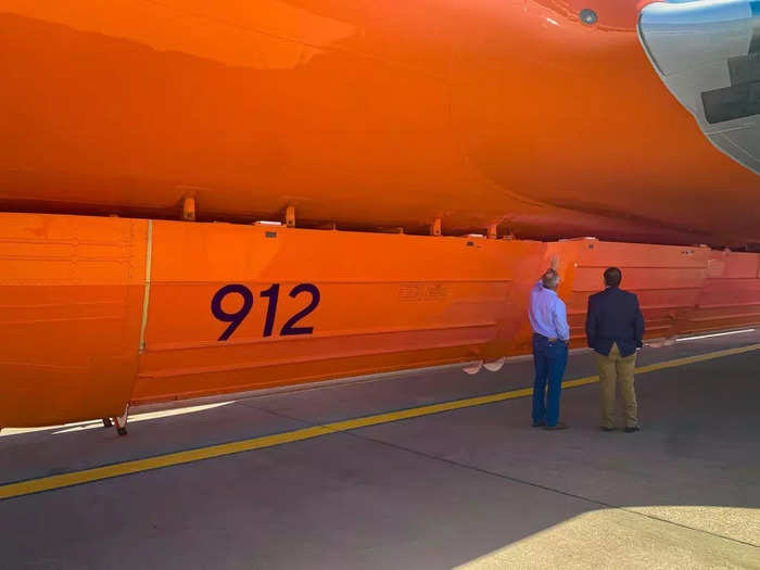 According to 10 Tanker CEO John Gould, the DC-10 is a favorable aircraft because the tanks on the bottom of the plane allow it to carry three times as much retardant as any other carrier on the market.