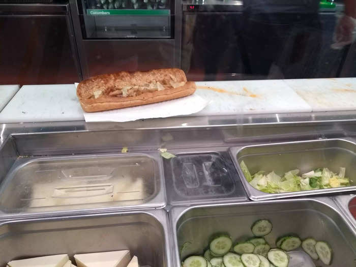 It was fun watching the staff make my sandwich.