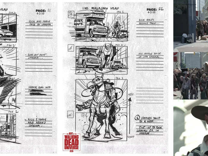 Some of the storyboards feature alternate shots or more detailed versions of what you see in the final episode.