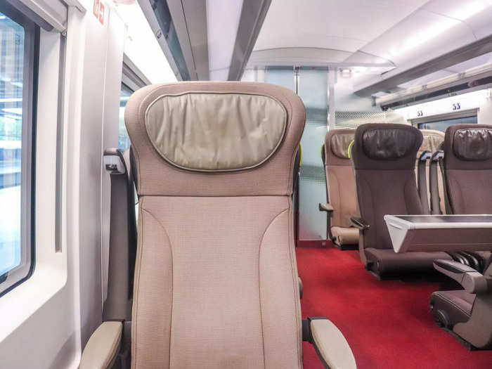 All Eurostar seats are reserved so there was no need to rush to find an open spot.