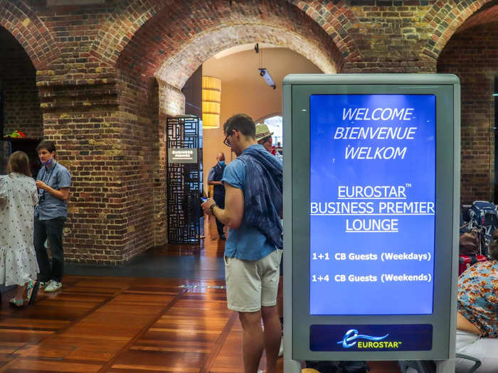 Both Eurostar and Amtrak offer their top paying customers access to private lounges within stations, similar to premium airline lounges in airports. Eurostar "business premier class" ticket holders can access Eurostar lounges in Paris, Brussels, London, as well as partner lounges at stations in the Netherlands.