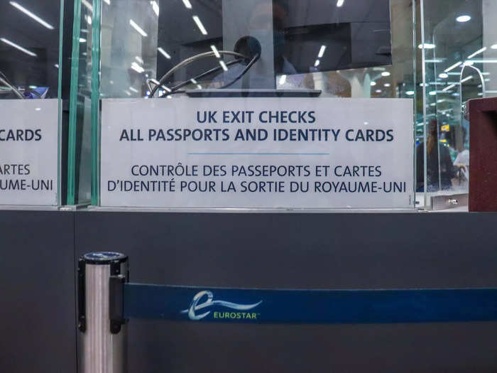 The security check was followed by a quick stop at the UK Border Force to scan my passport out of the country.