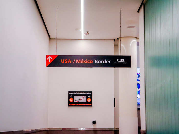 And the same works in reverse. Flyers can land in Tijuana and immediately cross the border into California, just a few miles from San Diego.