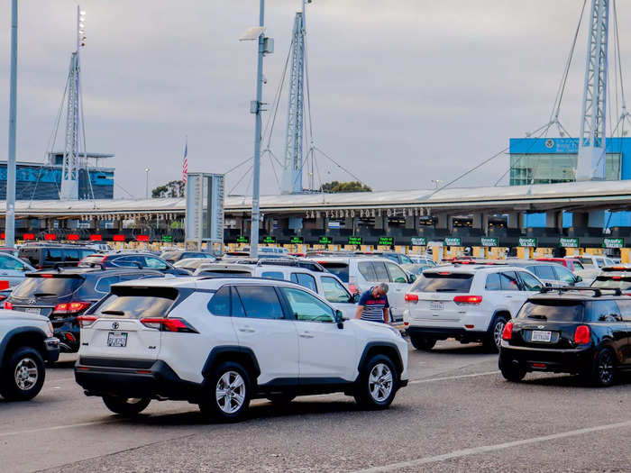 Crossing the border by car at nearby ports of entry can take hours and walking across the boundary requires a subsequent taxi or bus ride to the airport.