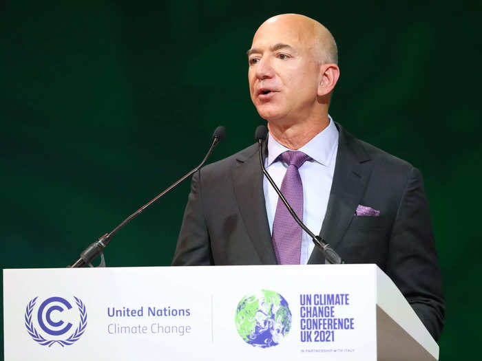 Amazon founder Jeff Bezos is among the VIPs meeting with world leaders and climate experts at COP26.