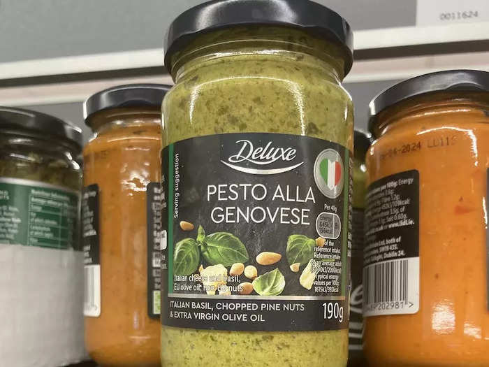 Pesto alla Genovese tastes great on toast.