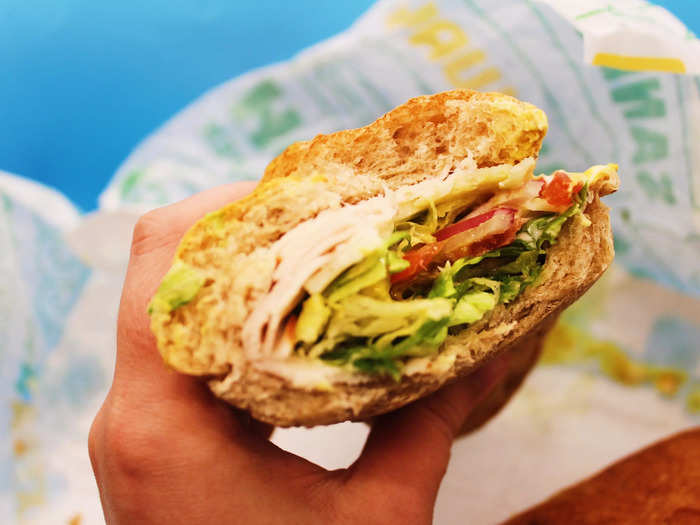 Overall, I was impressed by the turkey sandwich from Subway and liked the ratio of all the ingredients.