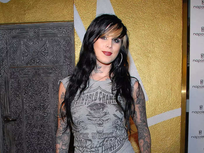 Statement pants were another big part of the "LA Ink" star