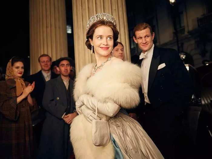 1. Claire Foy as Elizabeth II.