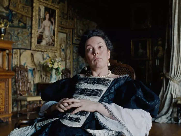 4. Olivia Coleman as Queen Anne.