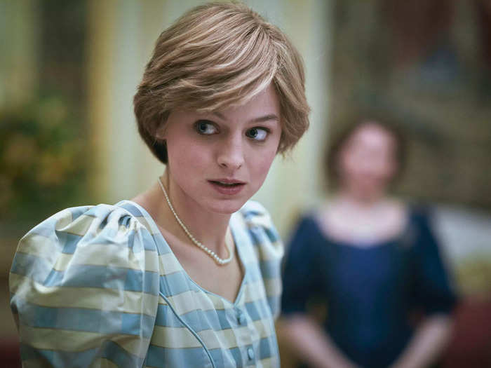 10. Emma Corrin as Princess Diana.