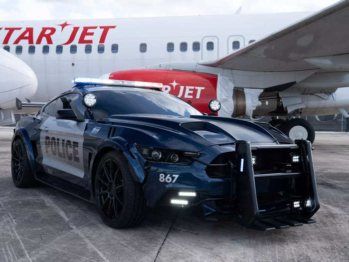 This 2016 Ford Mustang GT police car appeared in "Transformers: The Last Knight" as a bad guy named "Barricade."