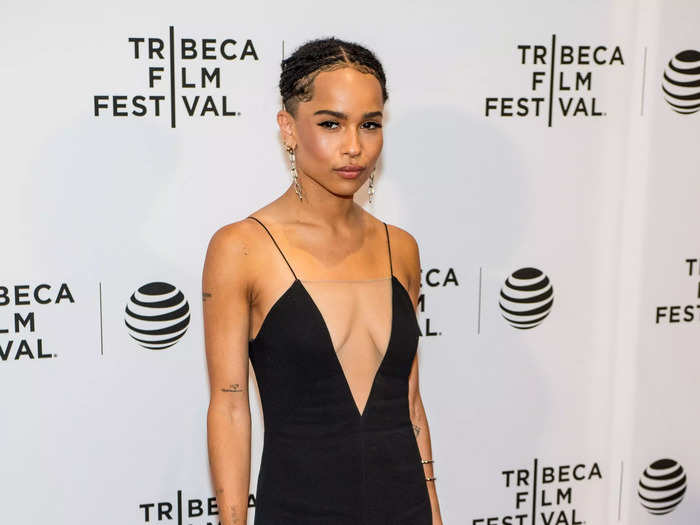 At the 2016 Tribeca Film Festival, Kravitz wore a simple black dress, but the deep neckline made it daring.