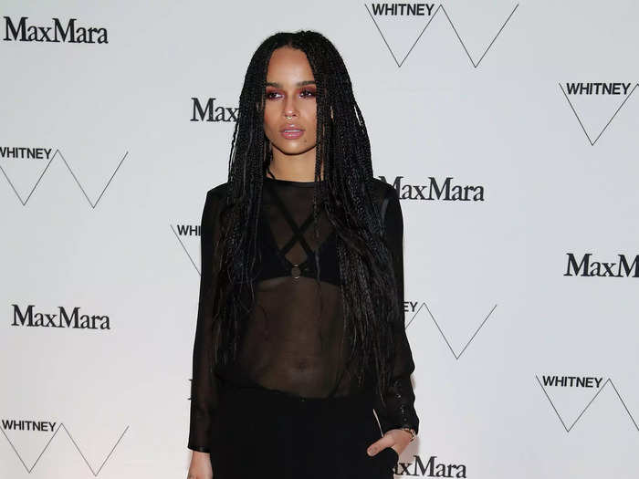 The actress paired shorts with another sheer top at an art opening in 2015.