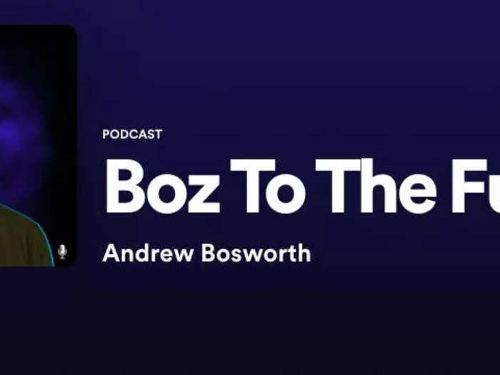 Alongside writing on his personal blog, Bosworth also hosts his own podcast called "Boz to the Future."