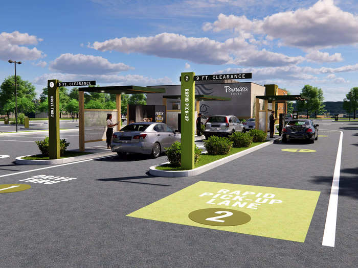 Panera Bread, another fast-casual chain, debuted a design for new drive-thru stores with footprints only one-fifth the size of typical stores.