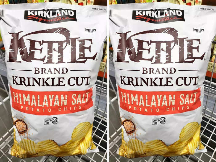 This huge bag of krinkle-cut potato chips can last me up to a month.