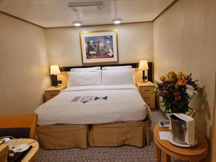 I stayed in a 152-square-foot windowless stateroom, where no space was left unused.