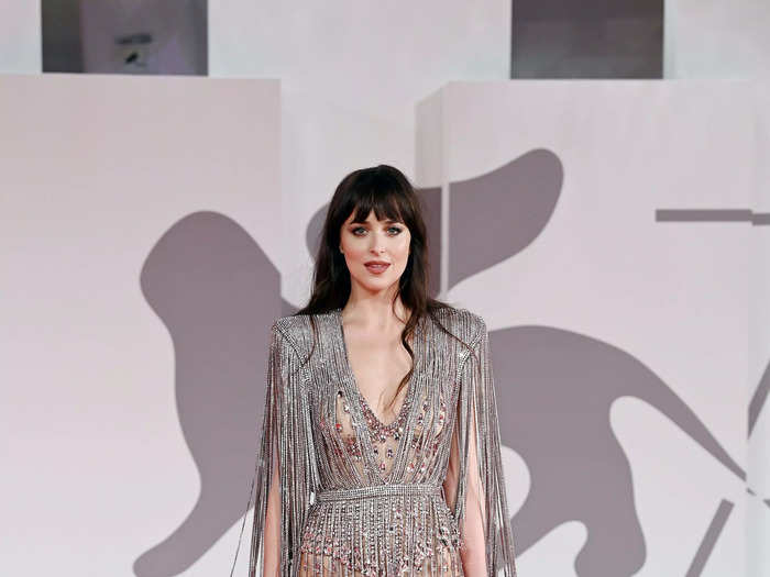 Dakota Johnson turned to Gucci for the Venice Film Festival.