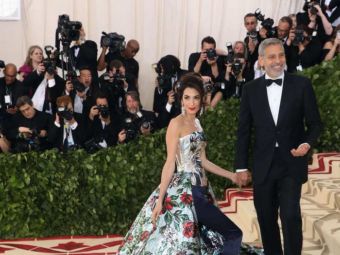 Amal stole the show at the 2018 Met Gala, and even her husband seemed impressed.