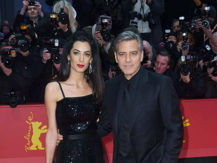 Amal and George coordinated all-black outfits once again for a Berlin film festival in 2016.