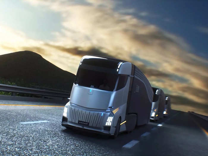 Geely says the Homtruck will be able to transport goods autonomously. Although several companies are refining the technology and running tests, autonomous trucking doesn