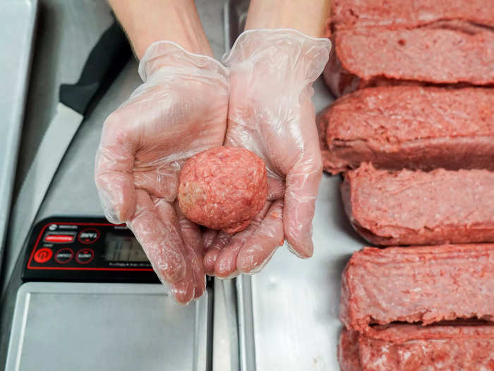 Those packages get broken down into individual, handmade meatballs weighing between 3.5 and 3.7 ounces.