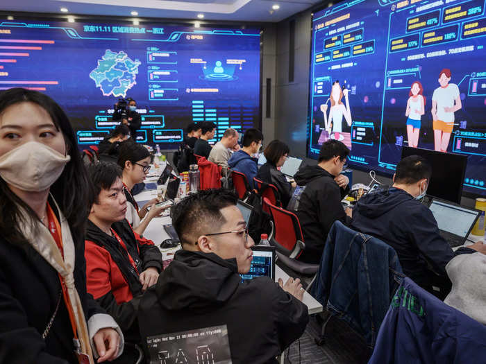 Alibaba would traditionally boast its sales numbers in real-time to the public, though it