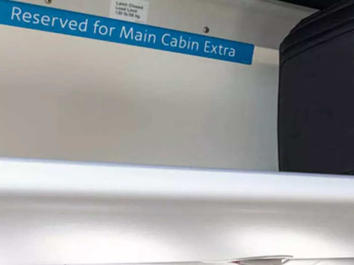 Main Cabin Extra is located towards the front of the plane, offers additional legroom, and serves free alcohol, though alcoholic beverage service is currently suspended in economy due to the pandemic.