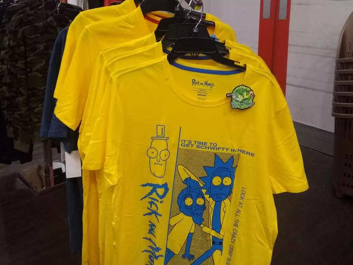 ... as well as these £7.99 ($11) "Rick and Morty" t-shirts.