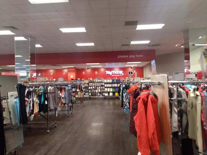 At TK Maxx, the upstairs was dedicated almost entirely to women