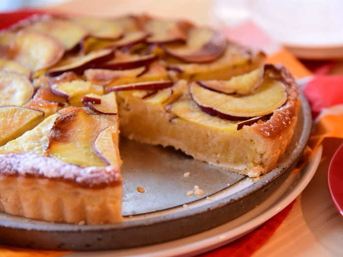 Persian pies feature sweet potatoes and spices.