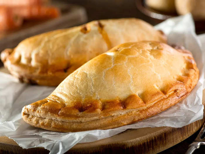 Cornish pasties are hand pies commonly eaten in the UK.