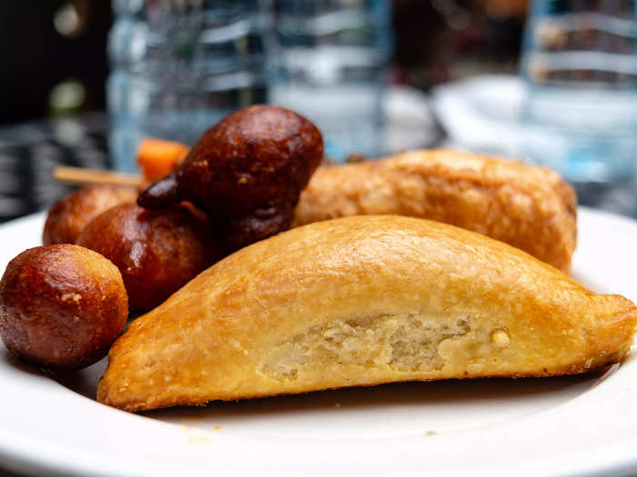 Nigerian meat pies are a filling snack.