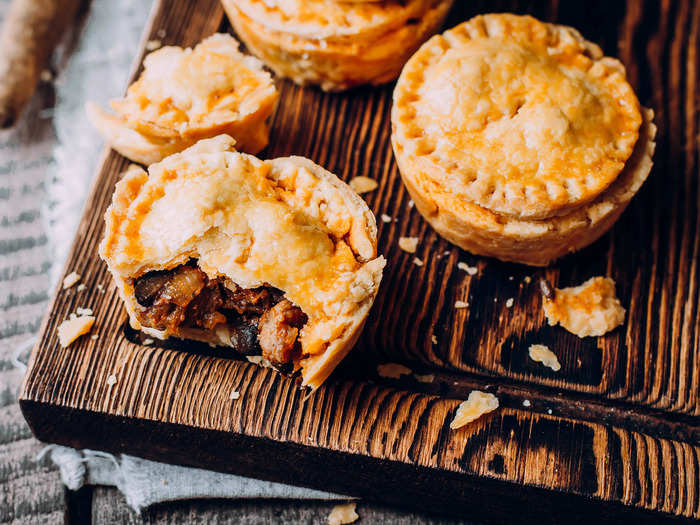 Meat pies are gravy-filled delights popular in Australia and New Zealand.