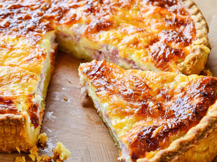 Quiche Lorraine is a major part of French cuisine.