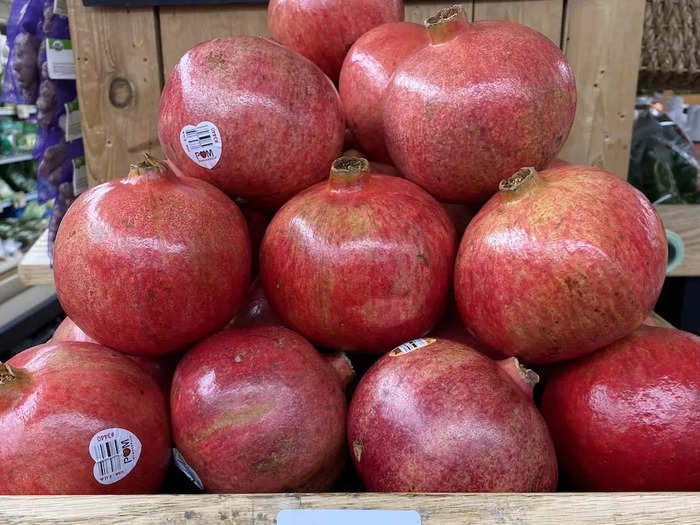 Enjoy fresh pomegranates seeds by buying the whole fruit.