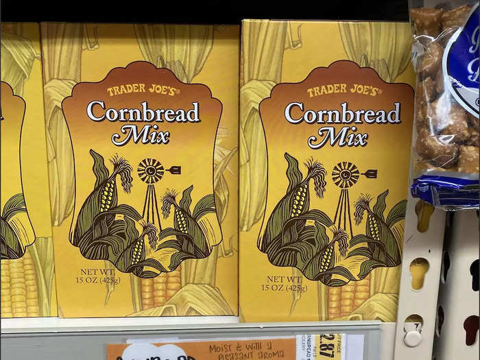 Making cornbread is easy with Trader Joe