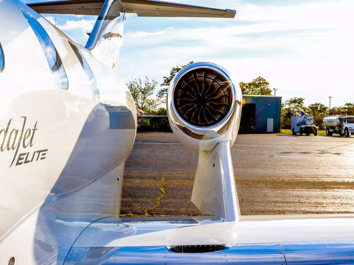 The HondaJet, which first debuted in 2014, has a distinct look that sets it apart from rivals. Most notably, its engines are attached directly to the wings rather than the fuselage.